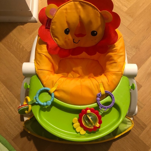 fisher price sit me up floor seat with tray lion